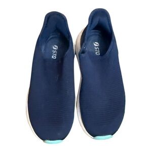 STQ Navy Slip On Athletic Shoes